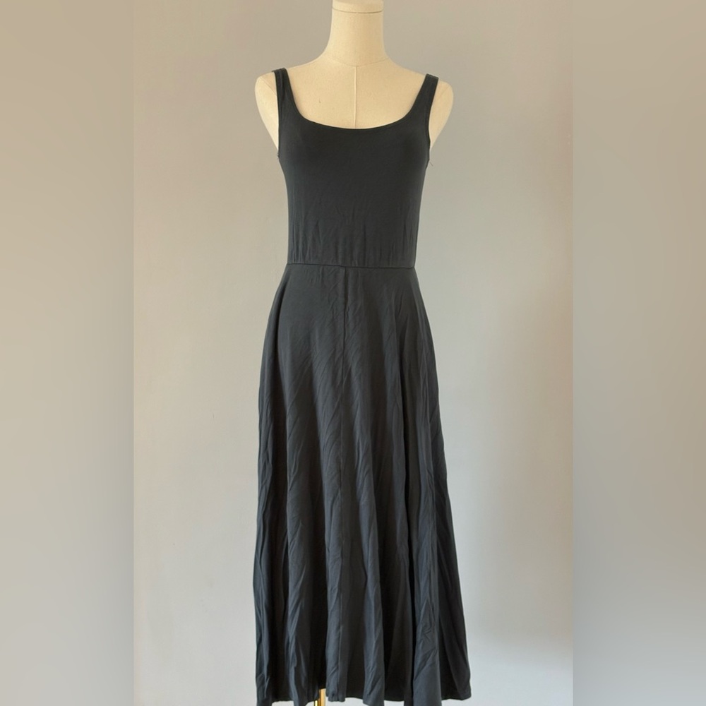 Quince Black Maxi Dress